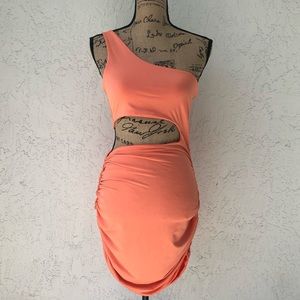 ‼️‼️salmon color cut off dress‼️